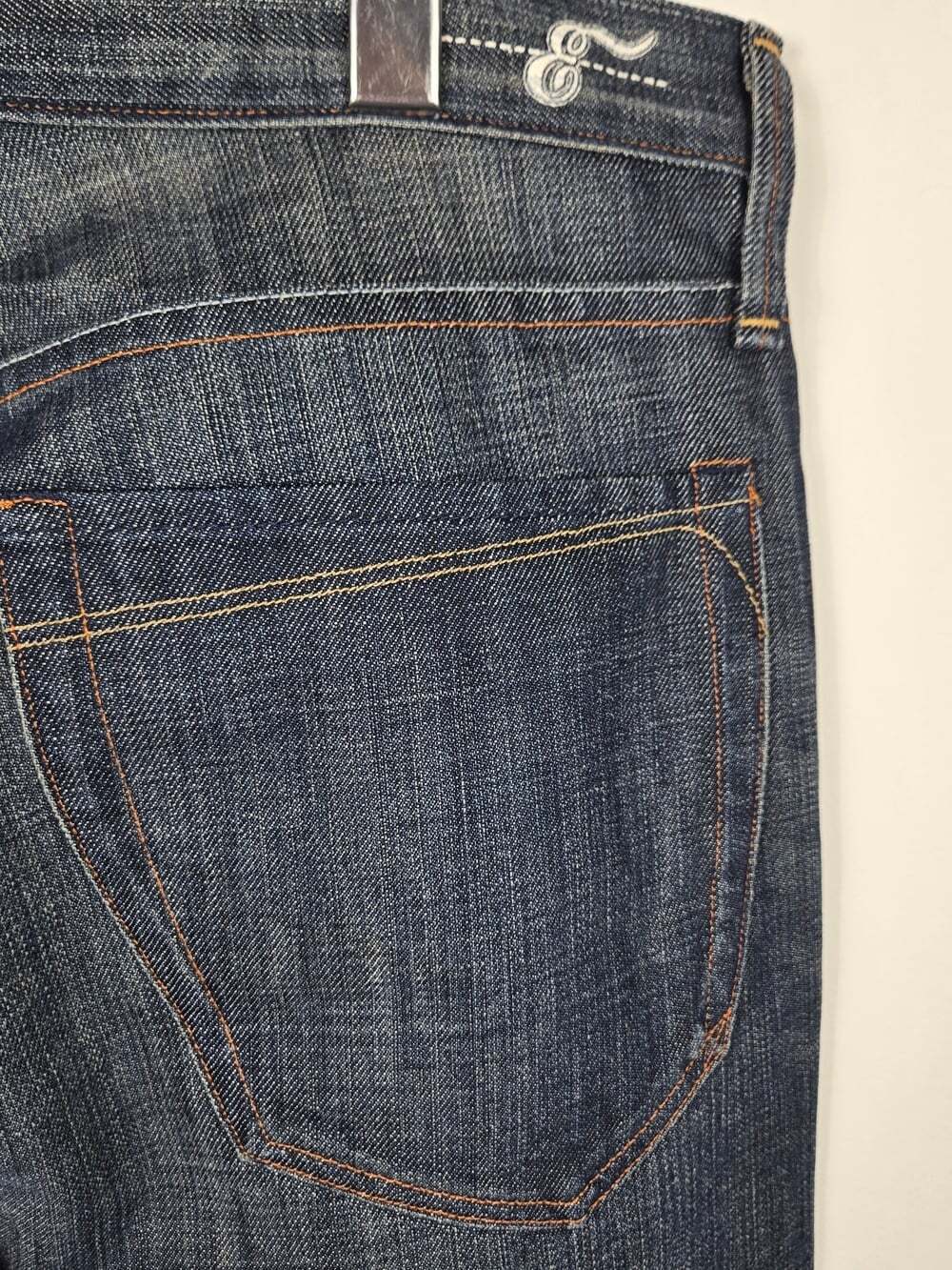 Earnest Sewn Fulton Men’s 33 X 30 Dark Wash Straight Leg Jeans Made USA - Picture 16 of 16